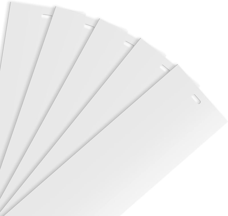 Bruislard 5 عبوات 82.5" × 3.5" شرائح ستائر عمودية بديلة من PVC، شرائح بديلة للستائر للأبواب الزجاجية المنزلقة، النوافذ، انسيابية منحنية - Image 1